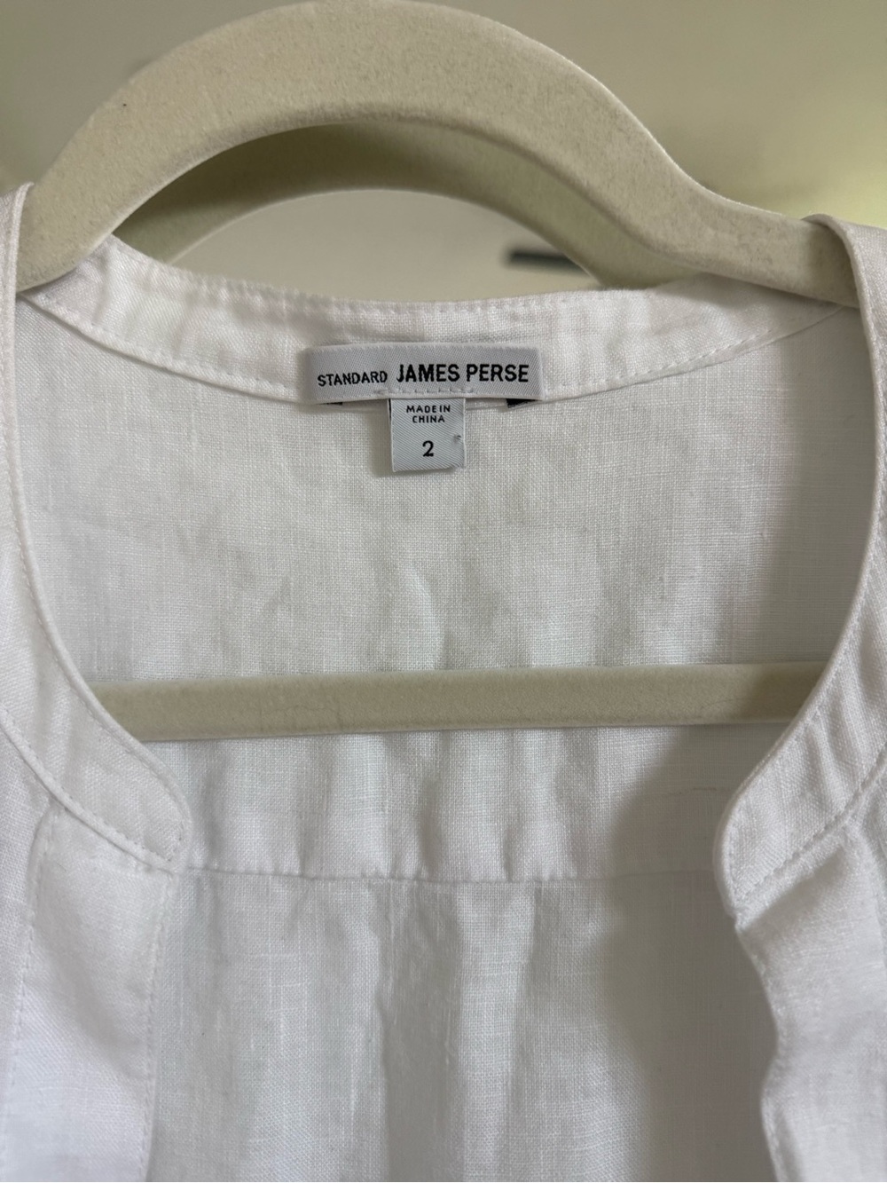 Standard James Perse 100% linen side slit belted pocket shirtdress - Picture 4 of 5